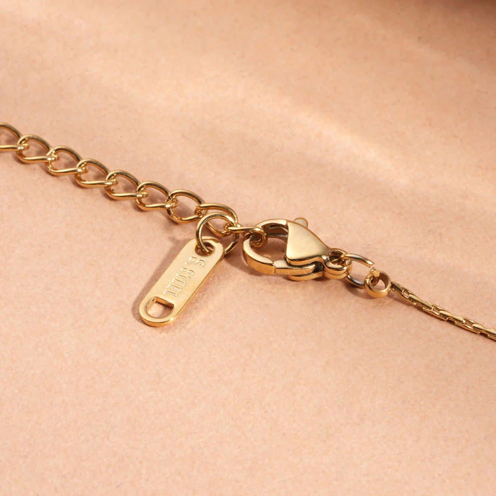Sleek Black Bar Pendant Necklace - 3