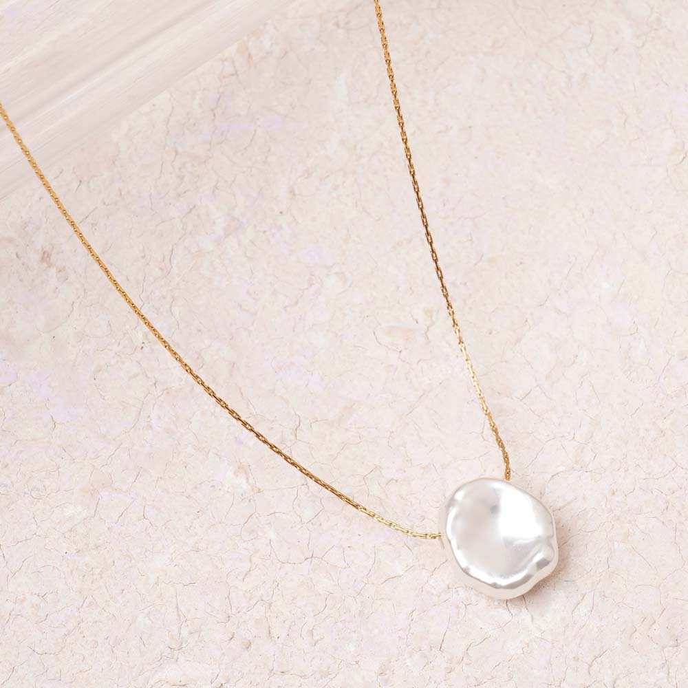 Pearl Sphere Drop Pendant Necklace - 2 