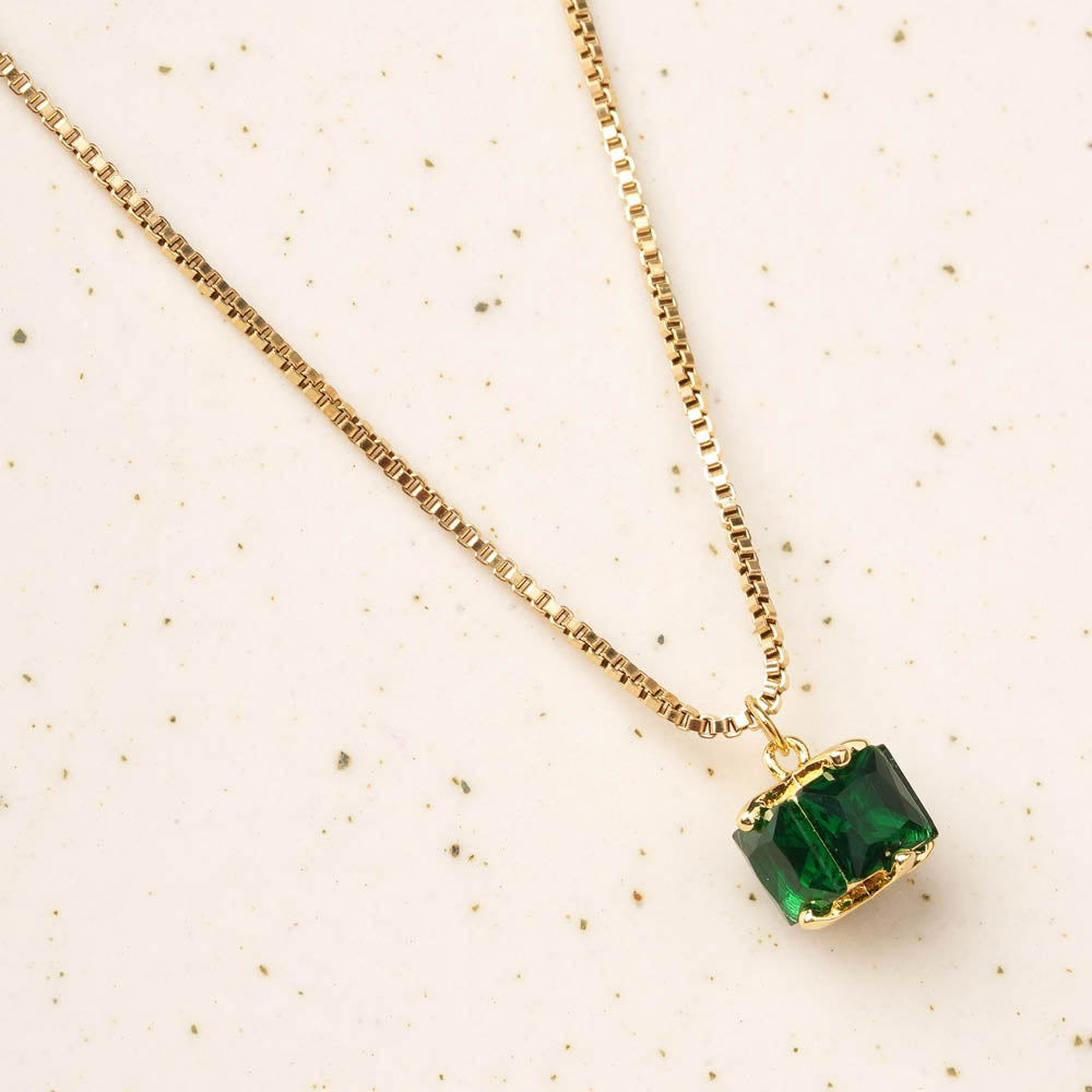 Emerald Ice Pendant Necklace - 3