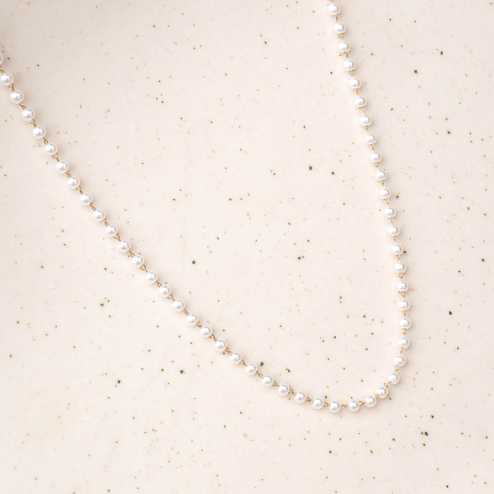 Timeless Beauty Pearl Chain Necklace - 2