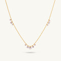 Dainty Curve Diamond Necklace