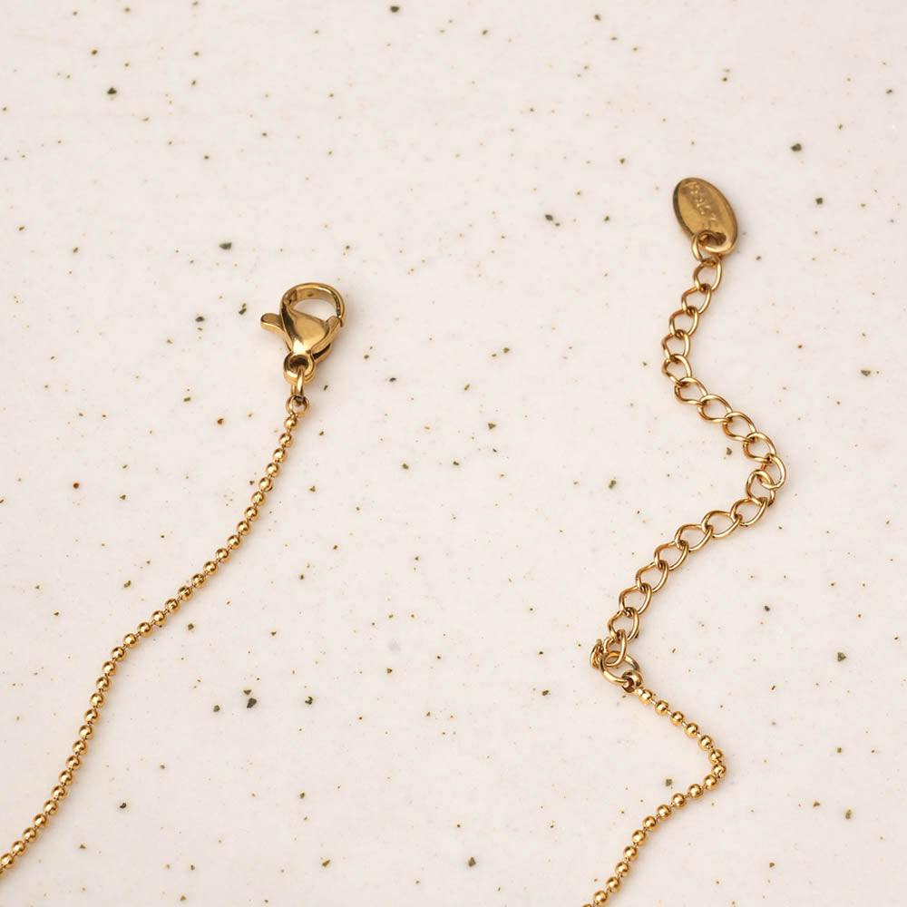 Dainty Curve Diamond Necklace - 2