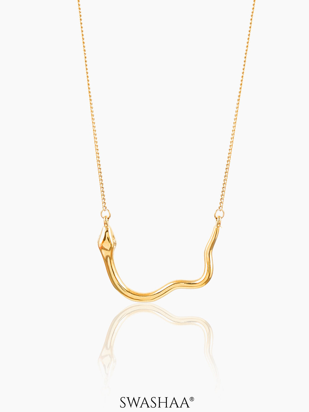 Sienna Snake 18K Gold Plated Necklace