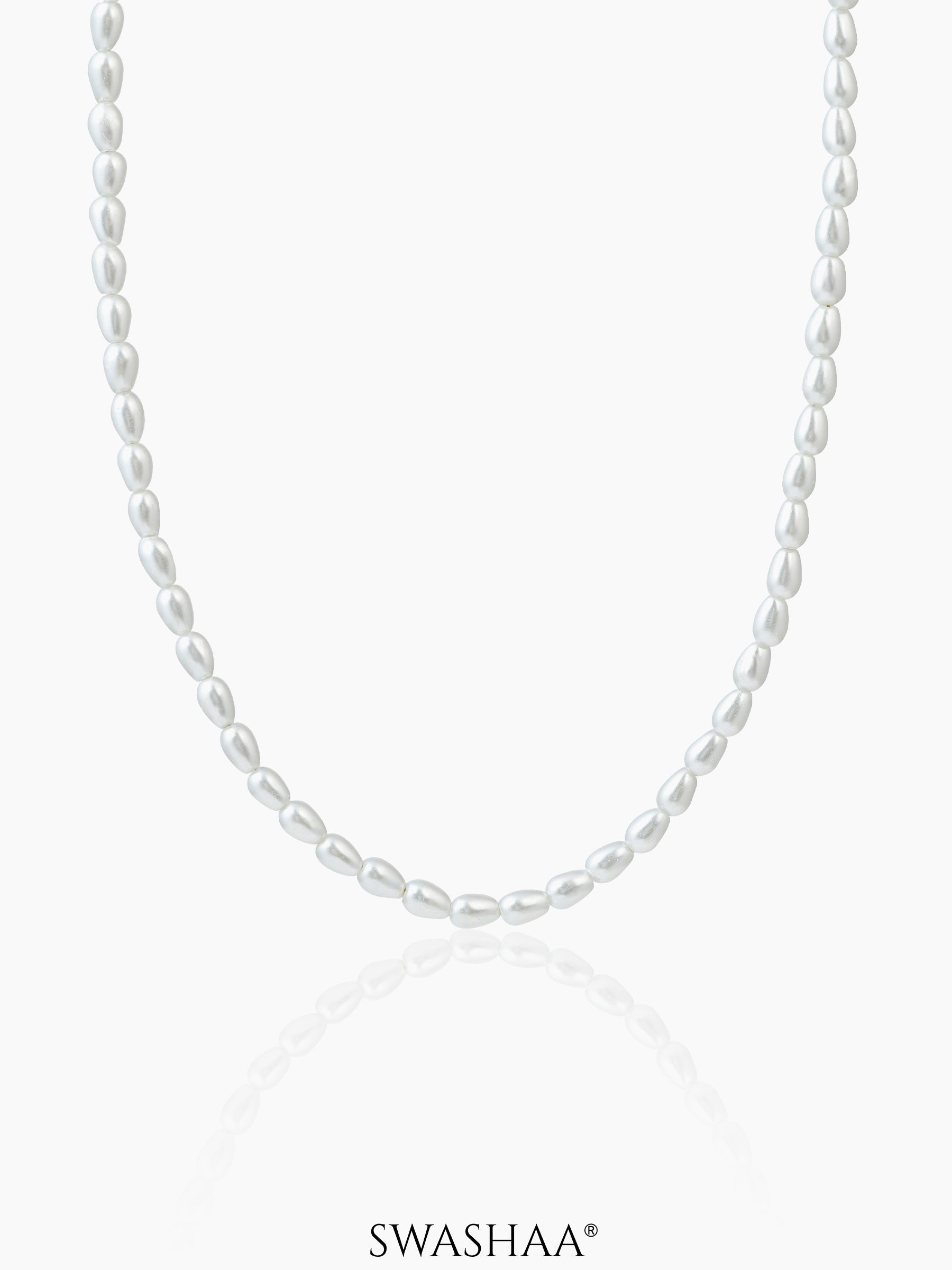 Soren White Oval Pearl Women's Chain