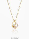 Volar Butterfly Charm 18K Gold Plated Chain Pendant Necklace