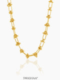 Zynn Link Knot 18K Gold Plated Choker Necklace