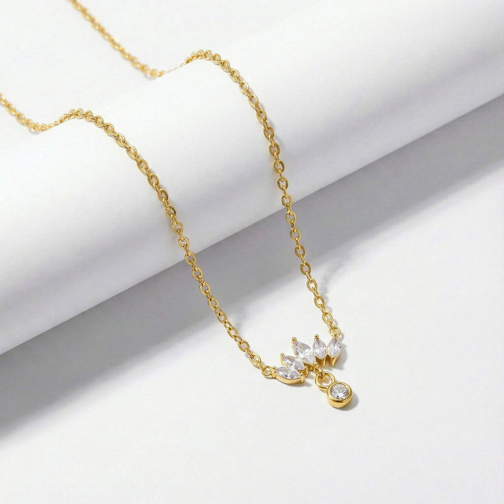Floral Fantasy Gold Necklace
