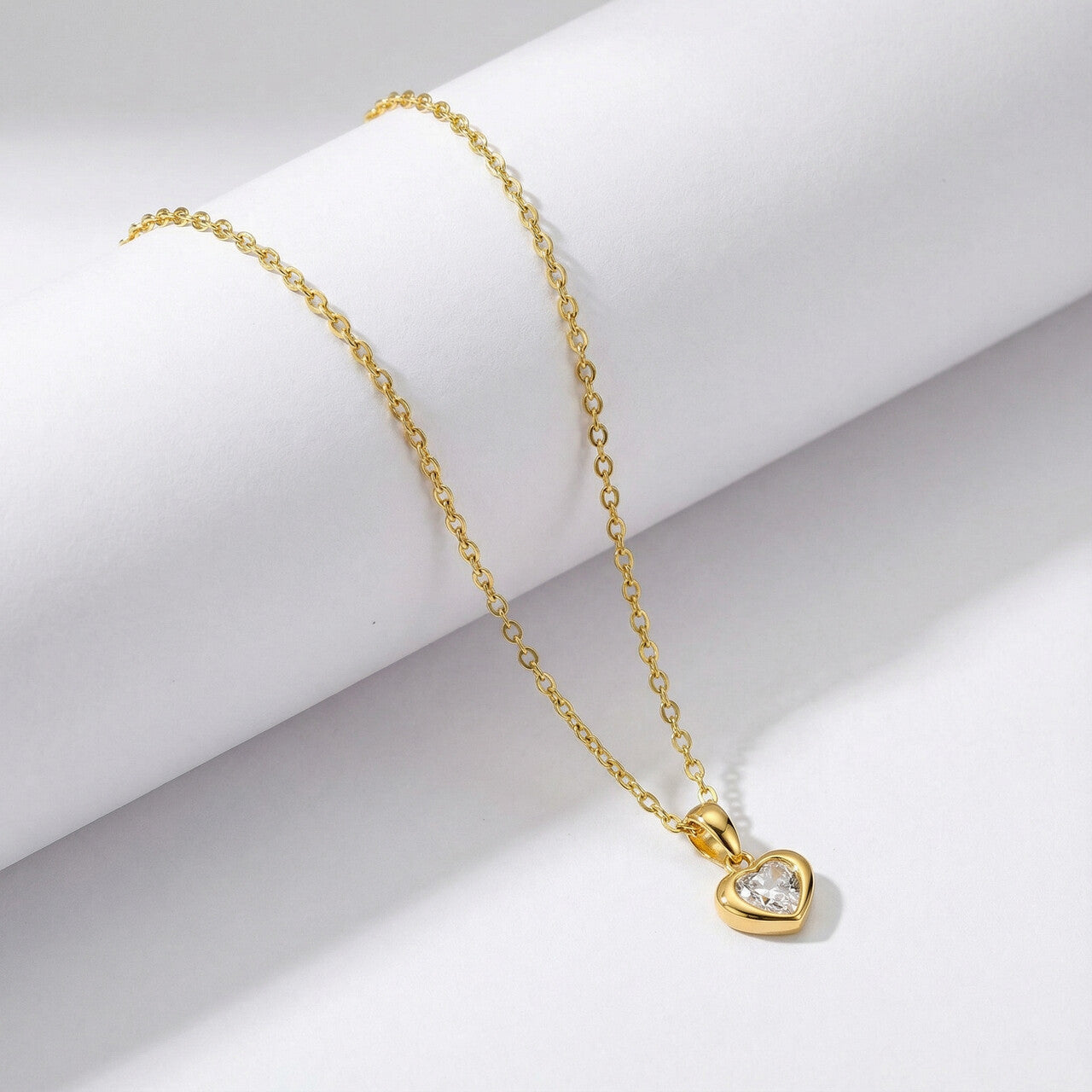 Twin Glow Heart Necklace