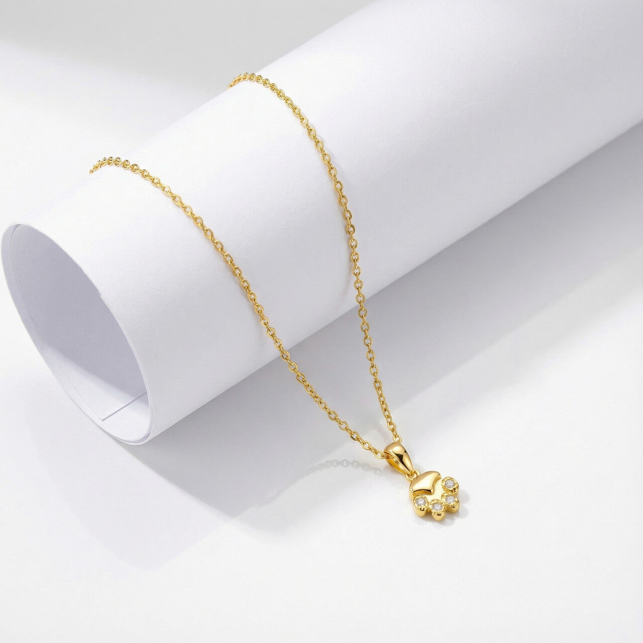 Petite Floral Crown Pendant Necklace