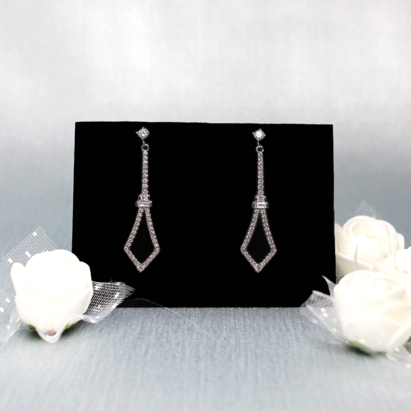 Silver Spear Dangler Earrings