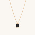 Shop Black Onyx Necklace- 18k Gold Plated Palmonas-2
