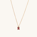 Shop Ruby Red Stone Necklace- 18k Gold Plated Palmonas-7
